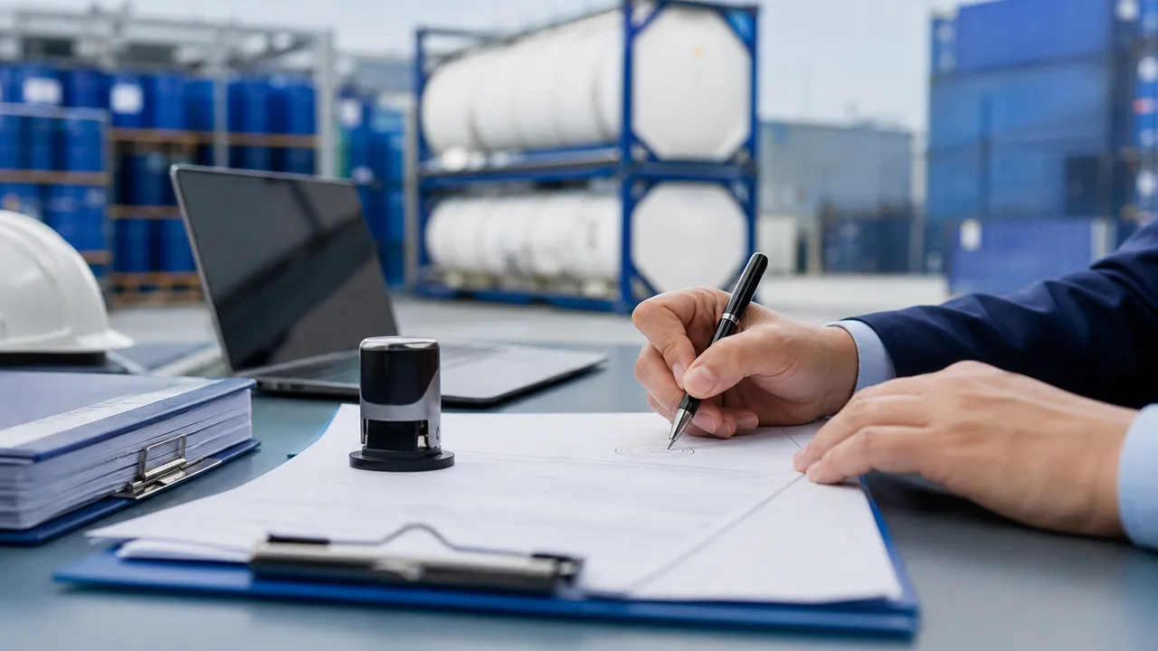 Export Document Notice for MEK, Acetone and Toluene